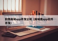 购物商城app开发公司（商城类app软件开发）