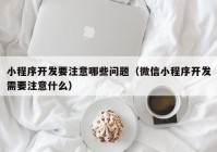 小程序开发要注意哪些问题（微信小程序开发需要注意什么）