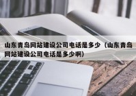 山东青岛网站建设公司电话是多少（山东青岛网站建设公司电话是多少啊）