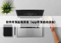 软件开发起始资金（app开发启动资金）